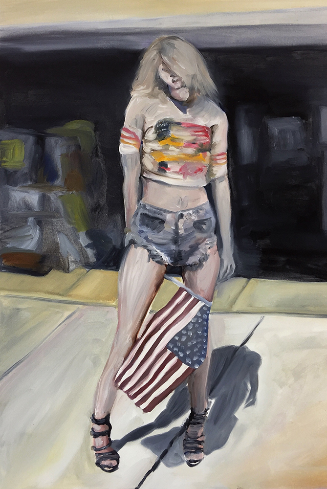 charlie stein american flag garage girl 2018 photo charlie stein